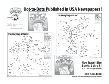 Free Printable Connect the Dot Puzzle Download Greatest Dot-to-Dot Mini Travel Newspaper Book: Vol #7 sample