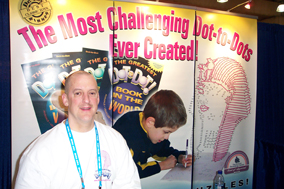 Ron at the NYC City Toy Fair Dot-to-Dot Booth
