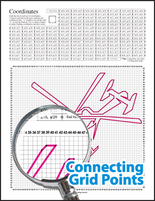 Solved Coordinates Puzzle showing a zoomed in image.