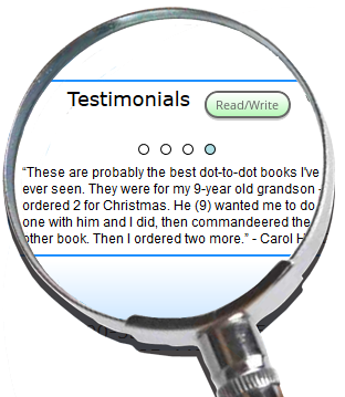 Testimonials about the Greatest Dot-to-Dot Books