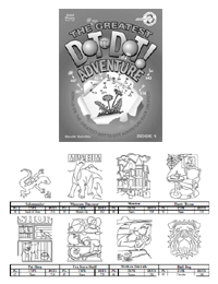 The Greatest Dot-to-Dot Adventure Book #1 Answer Key
