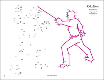 Odd/Even Dot-to-Dots Puzzle Preview from Greatest Dot-to-Dot Original Book #3