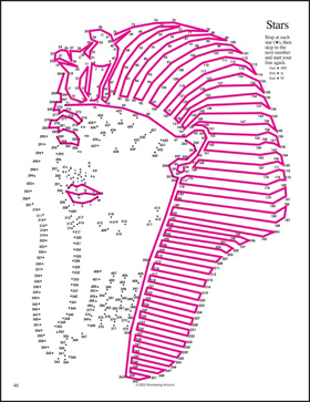 Stars Connect the Dots Puzzle Preview from Greatest Dot-to-Dot Original Book #3