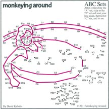 ABC Set Dot-to-Dots Puzzle Preview from Greatest Dot-to-Dot Mini Travel Newspaper Book: Vol. #7