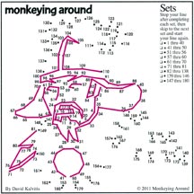 Sets Connect the Dots Puzzle Preview from Greatest Dot-to-Dot Mini Travel Newspaper Book: Vol. #7