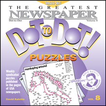 The Greatest Dot-to-Dot Mini Travel Newspaper Book: Vol #8 Front Cover